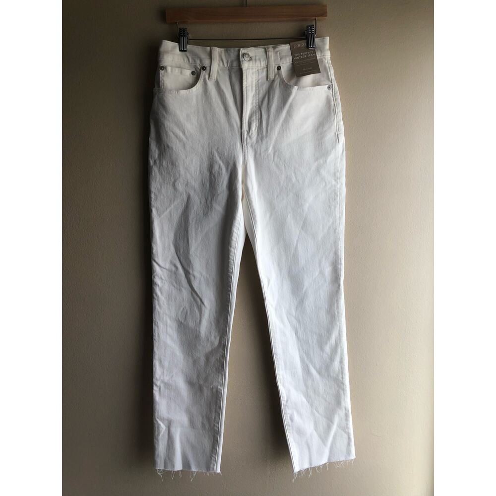 New Madewell The Perfect Vintage High Rise Jeans White W28